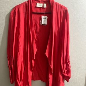 NWT Chico’s Hot Pink open front blazer